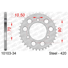 COURONNE ACIER #420 - Afam - 10103-34