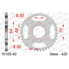 COURONNE ACIER #420 - Afam - 10105-40
