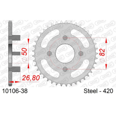 COURONNE ACIER #420 - Afam - 10106-38