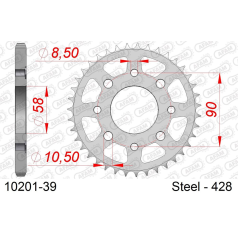 COURONNE ACIER #428 - Afam - 10201-39