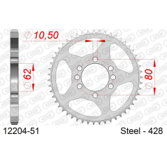 KIT CHAINE AFAM ADAPT. YAMAHA SR 125 SE 1982-1998 14X49 120M (DEMULT