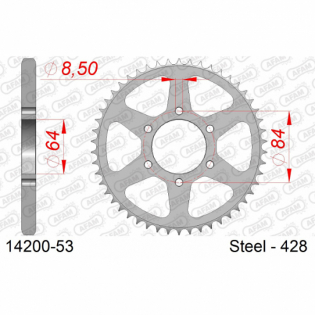 COURONNE ACIER #428 - Afam - 14200-53