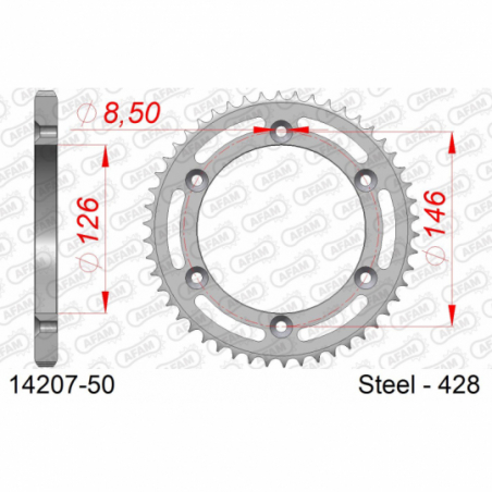 COURONNE ACIER #428 - Afam - 14207-50