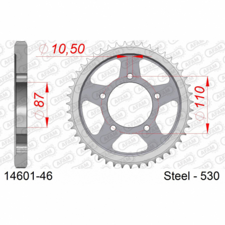 COURONNE ACIER #530 - Afam - 14601-46