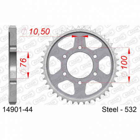 COURONNE ACIER #532 - Afam - 14901-44