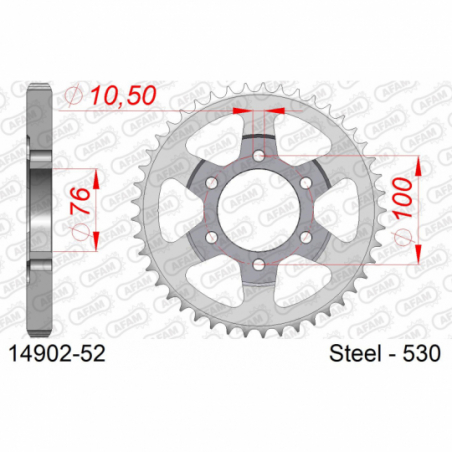 COURONNE ACIER #530 - Afam - 14902-52