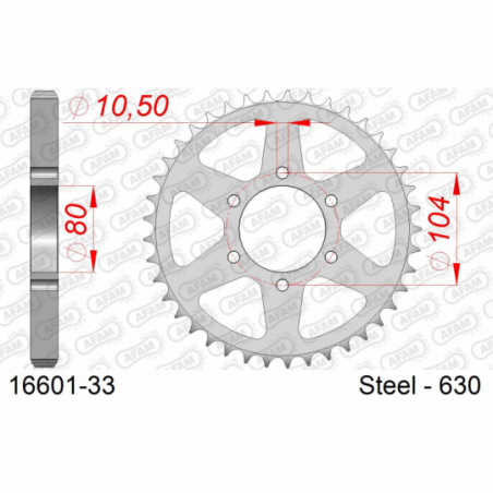 COURONNE ACIER #630 - Afam - 16601-33