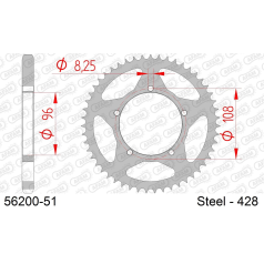 COURONNE ACIER #428 - Afam - 56200-51