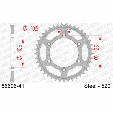 COURONNE ACIER #520 - Afam - 86606-41