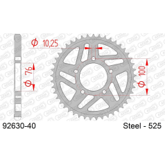 COURONNE ACIER #525 - Afam - 92630-40