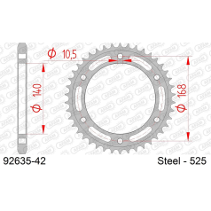 COURONNE ACIER #525 - Afam - 92635-42