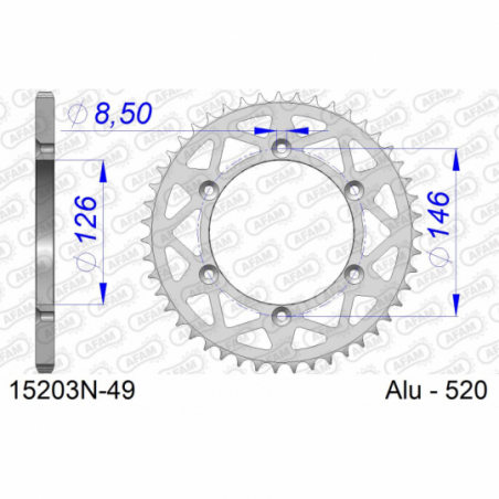 COURONNE EN ALU #520 - Afam - 15203N-49