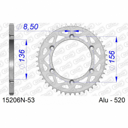 COURONNE EN ALU #520 - Afam - 15206N-53