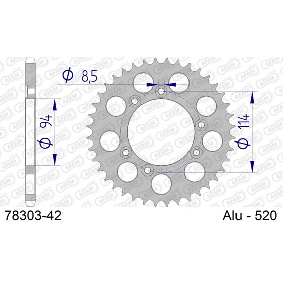 COURONNE EN ALU #520 - Afam - 78303-42