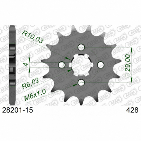 Pignon SUZUKI TS 125 R 1990-1996 Afam