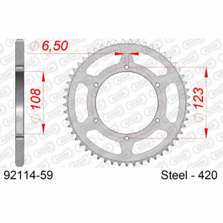 Couronne APRILIA 50 SX 2018-2020 Afam 0