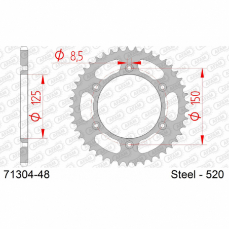 Couronne KTM GS 300 1990-1993 Afam 0713