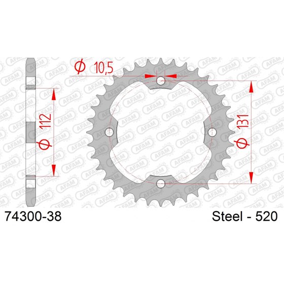 Couronne KYMCO 250 MAXXER 2007-2016 Afa