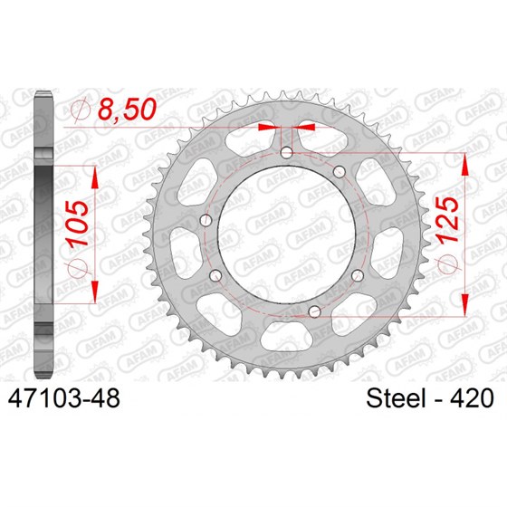 Couronne RIEJU SMX 50 2003-2004 Afam 08