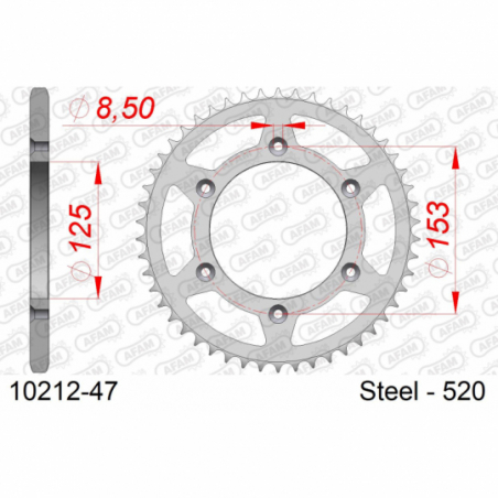 Couronne HM / HONDA CRE 250 R 2003 Afam