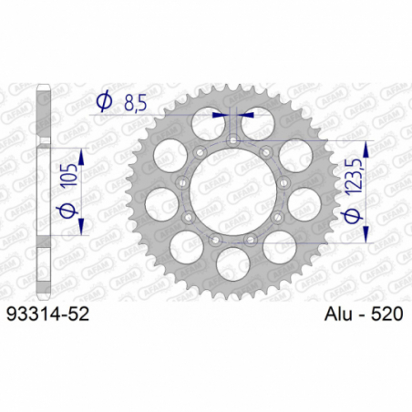 Couronne  80 G-ROUES CROSS/END 2001-200