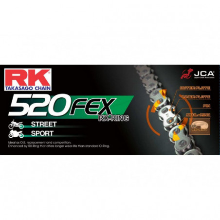 Kit Chaine 116105.063 Acier Rx'Ring Super Renforcee 58520fex