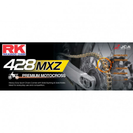 Kit Chaine 242402.346 Acier Motocross Ultra Renforcee 428mx