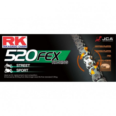 Kit Chaine 277003.063 Acier Rx'Ring Super Renforcee 58520fex