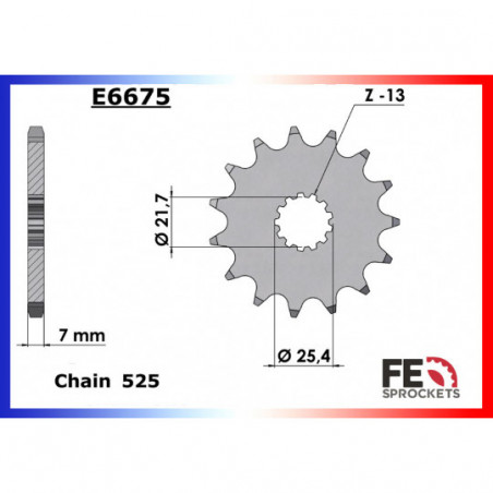 Kit Chaine 79215.570 Acier Rx'Ring Super Renforcee e6675