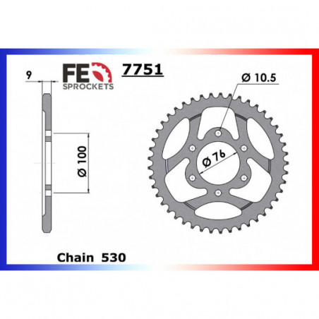 Kit Chaine 79504.889 Acier Xw'Ring Ultra Renforcee 7751