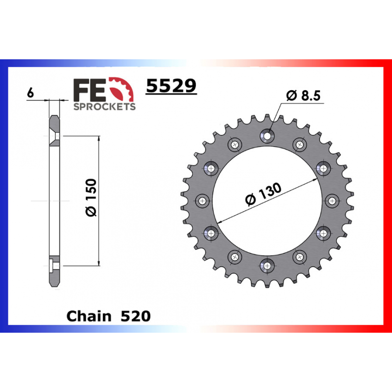 CAMPAGNOLO Super Record Couronne Chaîne 11s 39t 135 BCD 11