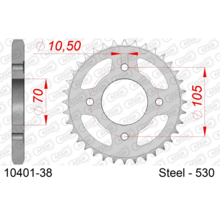 Couronne HONDA CB 350 F FOUR 1972-1976