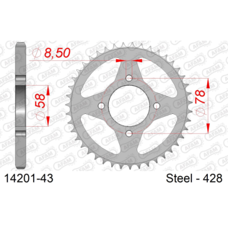 Couronne SUZUKI GS 125 EZ 1997-2000