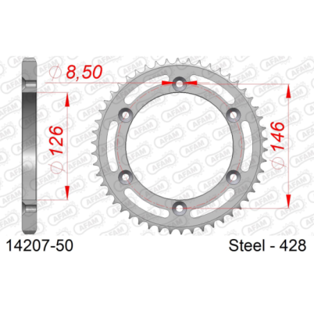 Couronne SUZUKI TS 125 R 1990-1996