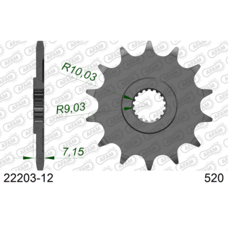 Pignon SUZUKI RM 125 2000-2003  0