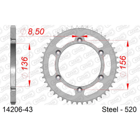 Couronne SUZUKI DR 350 S 1990-1993