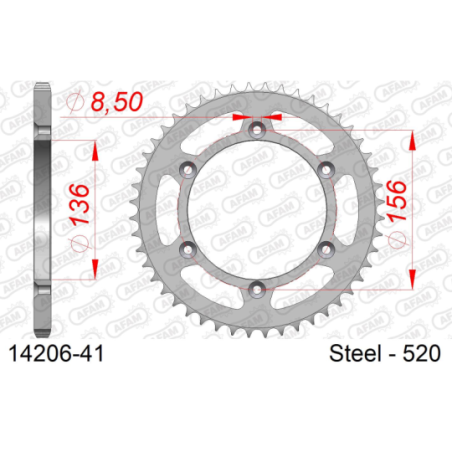 Couronne SUZUKI DR 350 SE 1994-1995