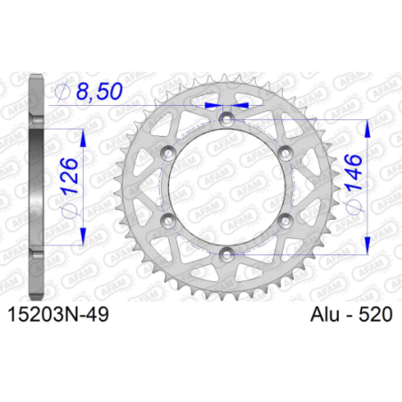 Couronne ZUKI RM 125 F 1985  015138