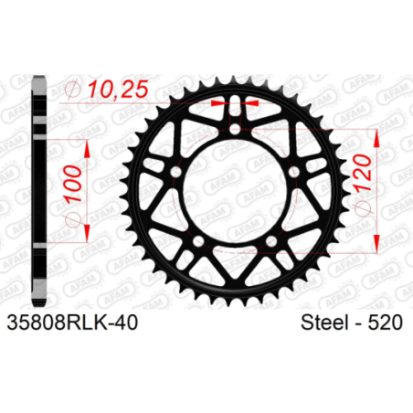 Couronne RACE APR RSV4 1000 FACTORY 09-