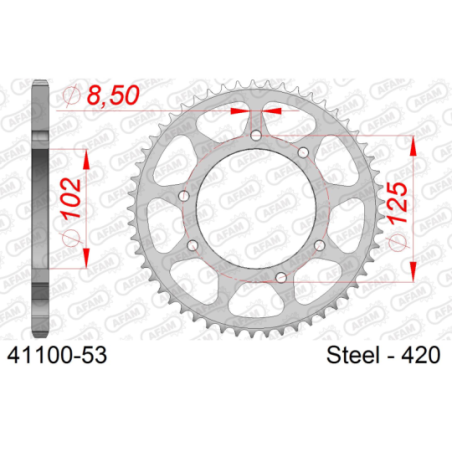 Couronne DERBI 50 DRD PRO SM 2006-2012