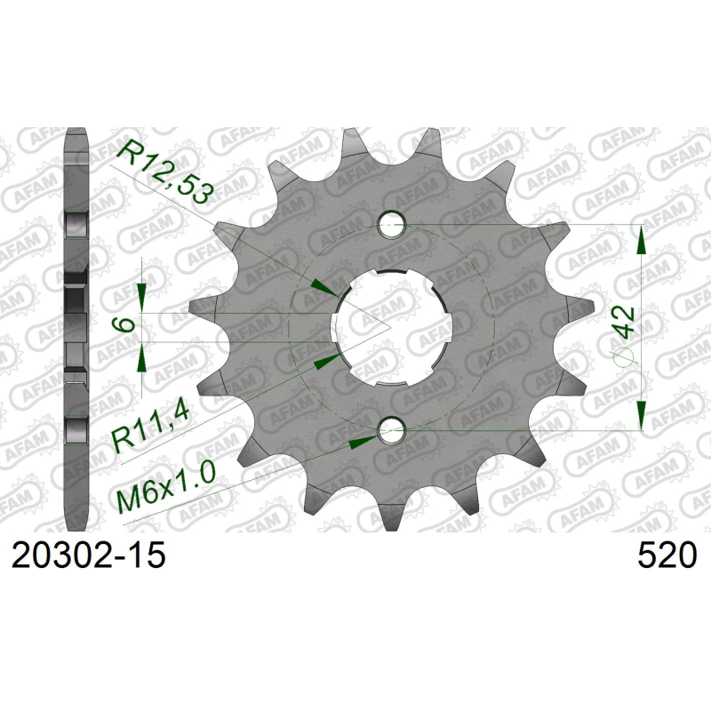Pignon TGB 250 BLADE 2008-2009 6C