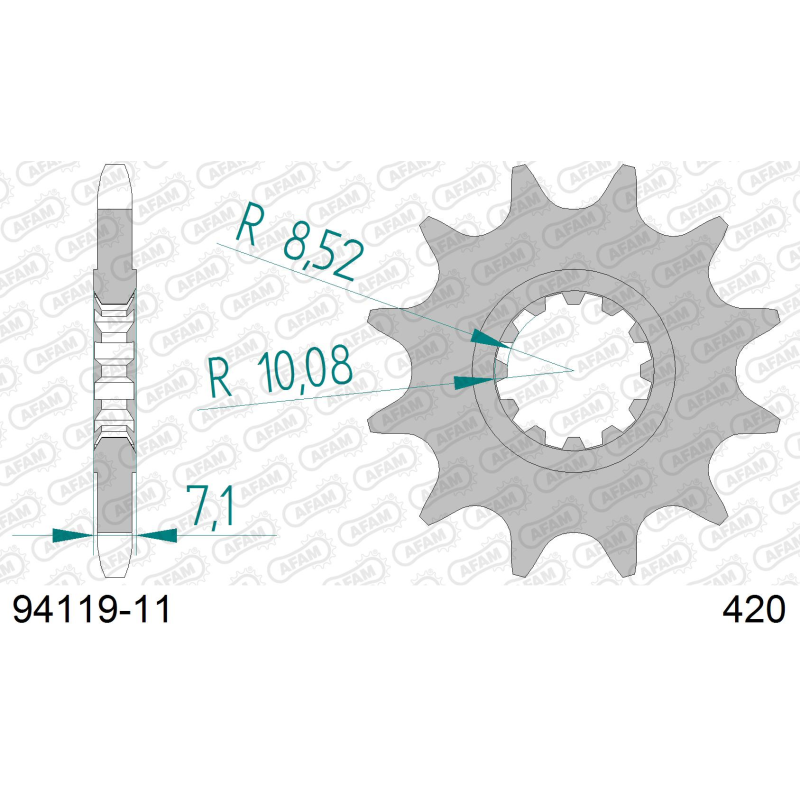 Pignon CPI 50 X 2006-2009  116016