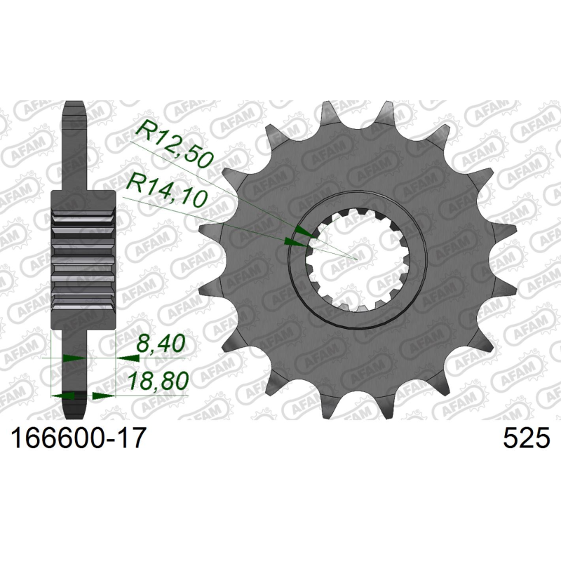Pignon BMW F 700 GS 2012-2018 BOLTS 1